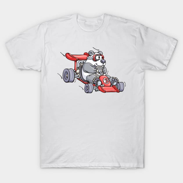 Racing Panda T-Shirt by taylorcustom